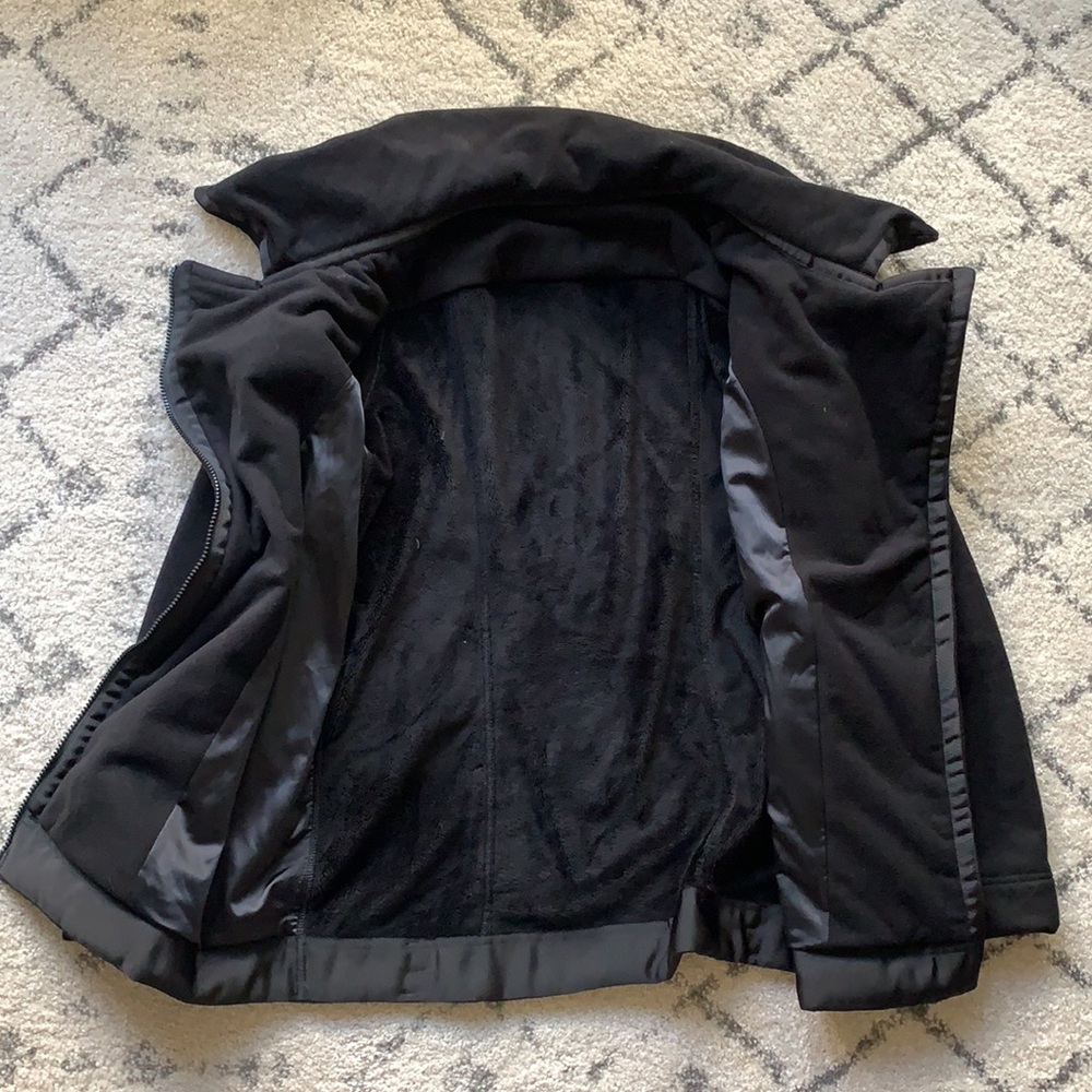 Lululemon Long Black Fleece Jacket - Picture 3 of 6